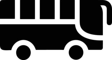 Bus transportation symbol icon vector image. Illustration of the silhouette bus transport public travel design image. EPS 10