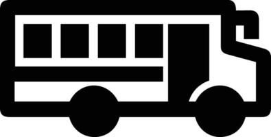 Bus transportation symbol icon vector image. Illustration of the silhouette bus transport public travel design image. EPS 10