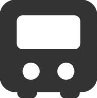 Bus transportation symbol icon vector image. Illustration of the silhouette bus transport public travel design image. EPS 10