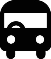 Bus transportation symbol icon vector image. Illustration of the silhouette bus transport public travel design image. EPS 10