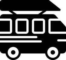 Bus transportation symbol icon vector image. Illustration of the silhouette bus transport public travel design image. EPS 10