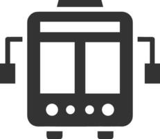 Bus transportation symbol icon vector image. Illustration of the silhouette bus transport public travel design image. EPS 10