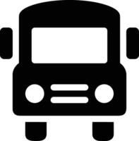 Bus transportation symbol icon vector image. Illustration of the silhouette bus transport public travel design image. EPS 10