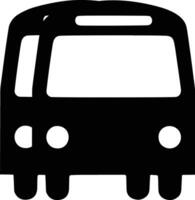 Bus transportation symbol icon vector image. Illustration of the silhouette bus transport public travel design image. EPS 10