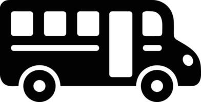 Bus transportation symbol icon vector image. Illustration of the silhouette bus transport public travel design image. EPS 10