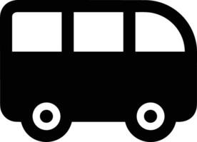 Bus transportation symbol icon vector image. Illustration of the silhouette bus transport public travel design image. EPS 10