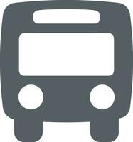 Bus transportation symbol icon vector image. Illustration of the silhouette bus transport public travel design image. EPS 10