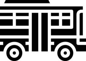 Bus transportation symbol icon vector image. Illustration of the silhouette bus transport public travel design image. EPS 10