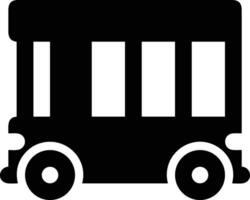 Bus transportation symbol icon vector image. Illustration of the silhouette bus transport public travel design image. EPS 10