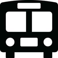 Bus transportation symbol icon vector image. Illustration of the silhouette bus transport public travel design image. EPS 10