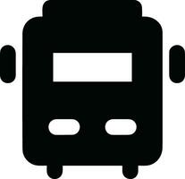 Bus transportation symbol icon vector image. Illustration of the silhouette bus transport public travel design image. EPS 10