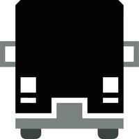 Bus transportation symbol icon vector image. Illustration of the silhouette bus transport public travel design image. EPS 10