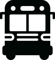 Bus transportation symbol icon vector image. Illustration of the silhouette bus transport public travel design image. EPS 10