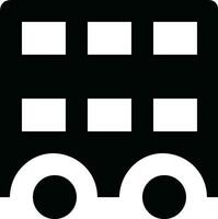 Bus transportation symbol icon vector image. Illustration of the silhouette bus transport public travel design image. EPS 10