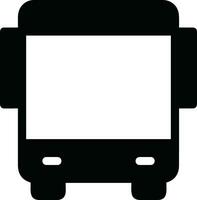 Bus transportation symbol icon vector image. Illustration of the silhouette bus transport public travel design image. EPS 10