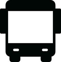 Bus transportation symbol icon vector image. Illustration of the silhouette bus transport public travel design image. EPS 10