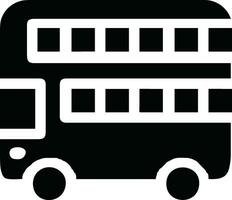 Bus transportation symbol icon vector image. Illustration of the silhouette bus transport public travel design image. EPS 10