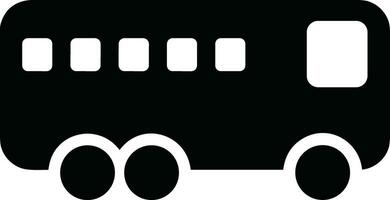 Bus transportation symbol icon vector image. Illustration of the silhouette bus transport public travel design image. EPS 10