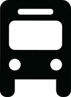 Bus transportation symbol icon vector image. Illustration of the silhouette bus transport public travel design image. EPS 10