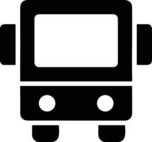 Bus transportation symbol icon vector image. Illustration of the silhouette bus transport public travel design image. EPS 10