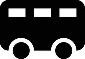 Bus transportation symbol icon vector image. Illustration of the silhouette bus transport public travel design image. EPS 10