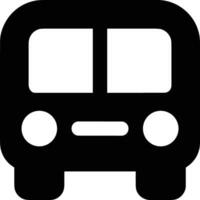 Bus transportation symbol icon vector image. Illustration of the silhouette bus transport public travel design image. EPS 10