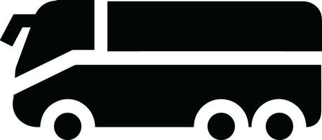 Bus transportation symbol icon vector image. Illustration of the silhouette bus transport public travel design image. EPS 10