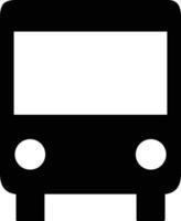 Bus transportation symbol icon vector image. Illustration of the silhouette bus transport public travel design image. EPS 10