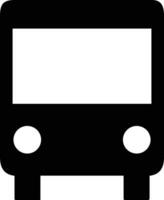 Bus transportation symbol icon vector image. Illustration of the silhouette bus transport public travel design image. EPS 10