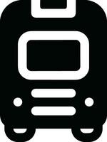 Bus transportation symbol icon vector image. Illustration of the silhouette bus transport public travel design image. EPS 10