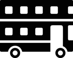 Bus transportation symbol icon vector image. Illustration of the silhouette bus transport public travel design image. EPS 10