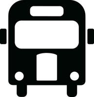 Bus transportation symbol icon vector image. Illustration of the silhouette bus transport public travel design image. EPS 10