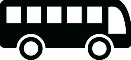 Bus transportation symbol icon vector image. Illustration of the silhouette bus transport public travel design image. EPS 10