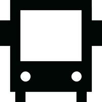 Bus transportation symbol icon vector image. Illustration of the silhouette bus transport public travel design image. EPS 10