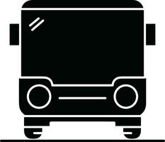 Bus transportation symbol icon vector image. Illustration of the silhouette bus transport public travel design image. EPS 10