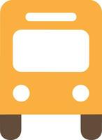 Bus transportation symbol icon vector image. Illustration of the silhouette bus transport public travel design image. EPS 10