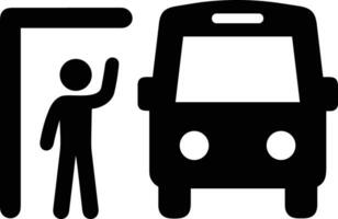 Bus transportation symbol icon vector image. Illustration of the silhouette bus transport public travel design image. EPS 10