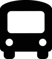 Bus transportation symbol icon vector image. Illustration of the silhouette bus transport public travel design image. EPS 10