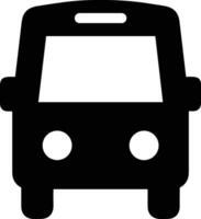 Bus transportation symbol icon vector image. Illustration of the silhouette bus transport public travel design image. EPS 10