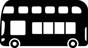 Bus transportation symbol icon vector image. Illustration of the silhouette bus transport public travel design image. EPS 10