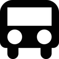 Bus transportation symbol icon vector image. Illustration of the silhouette bus transport public travel design image. EPS 10