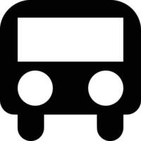 Bus transportation symbol icon vector image. Illustration of the silhouette bus transport public travel design image. EPS 10