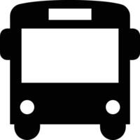 Bus transportation symbol icon vector image. Illustration of the silhouette bus transport public travel design image. EPS 10