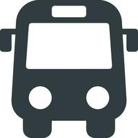 Bus transportation symbol icon vector image. Illustration of the silhouette bus transport public travel design image. EPS 10