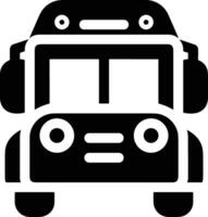 Bus transportation symbol icon vector image. Illustration of the silhouette bus transport public travel design image. EPS 10