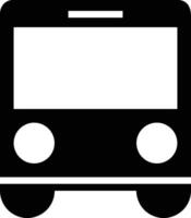 Bus transportation symbol icon vector image. Illustration of the silhouette bus transport public travel design image. EPS 10