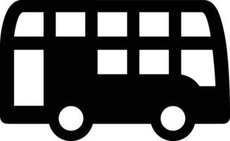 Bus transportation symbol icon vector image. Illustration of the silhouette bus transport public travel design image. EPS 10