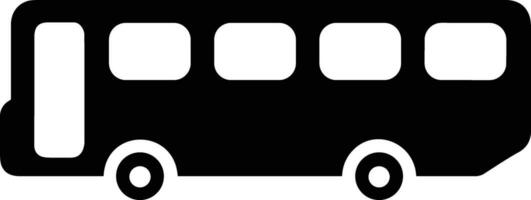 Bus transportation symbol icon vector image. Illustration of the silhouette bus transport public travel design image. EPS 10