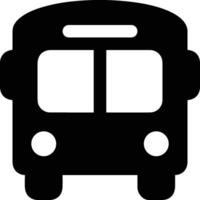 Bus transportation symbol icon vector image. Illustration of the silhouette bus transport public travel design image. EPS 10