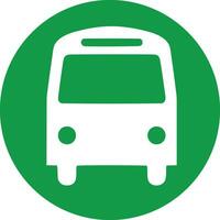 Bus transportation symbol icon vector image. Illustration of the silhouette bus transport public travel design image. EPS 10